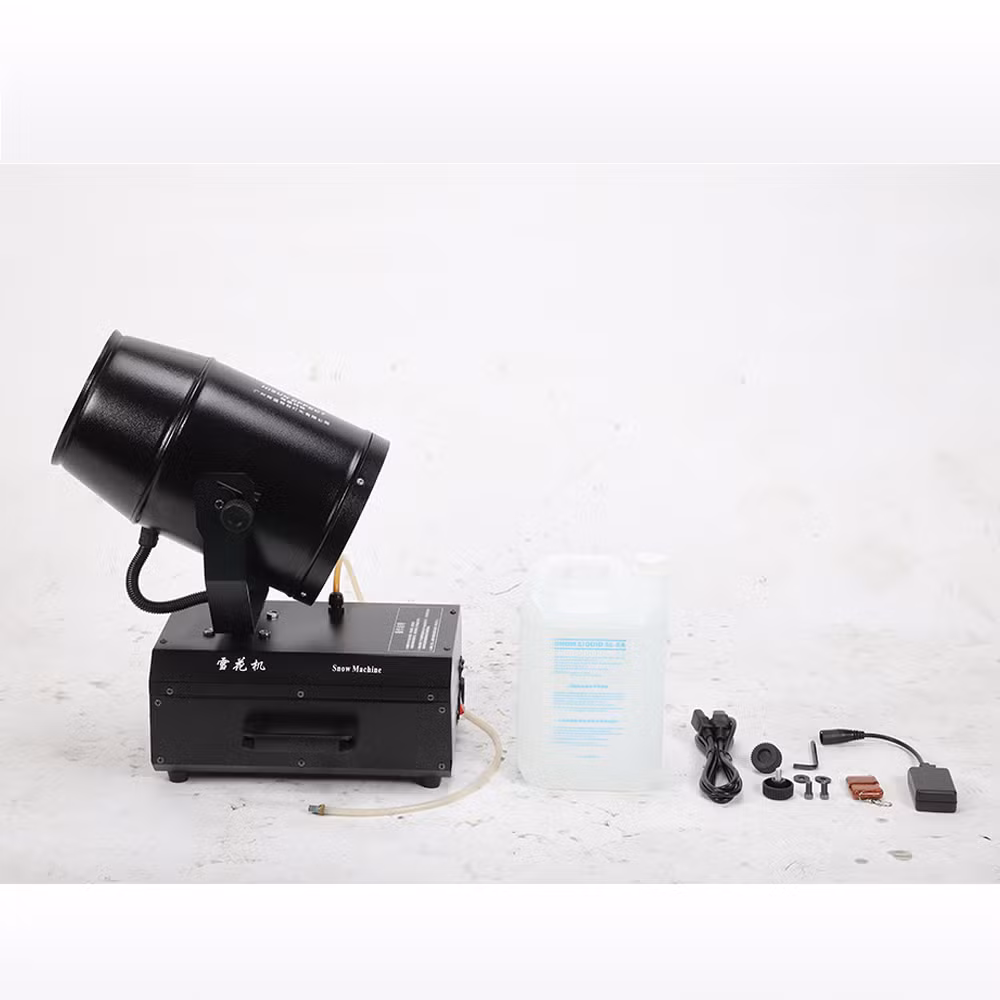Jacmui 1800W Snowmaking Machine Shakes Head Spray Snow for Christmas Events