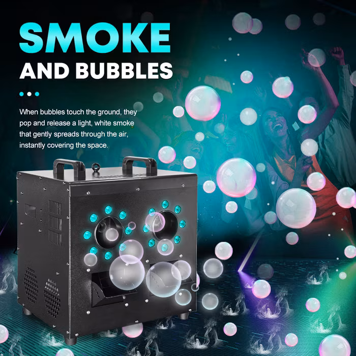 2 Heads Bubble Smoke Machine with Wedding