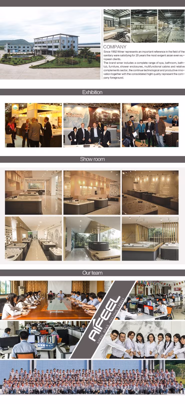 China 9 Meters Swim Pool Massage Jets with Swimming Pool SPA Funtion