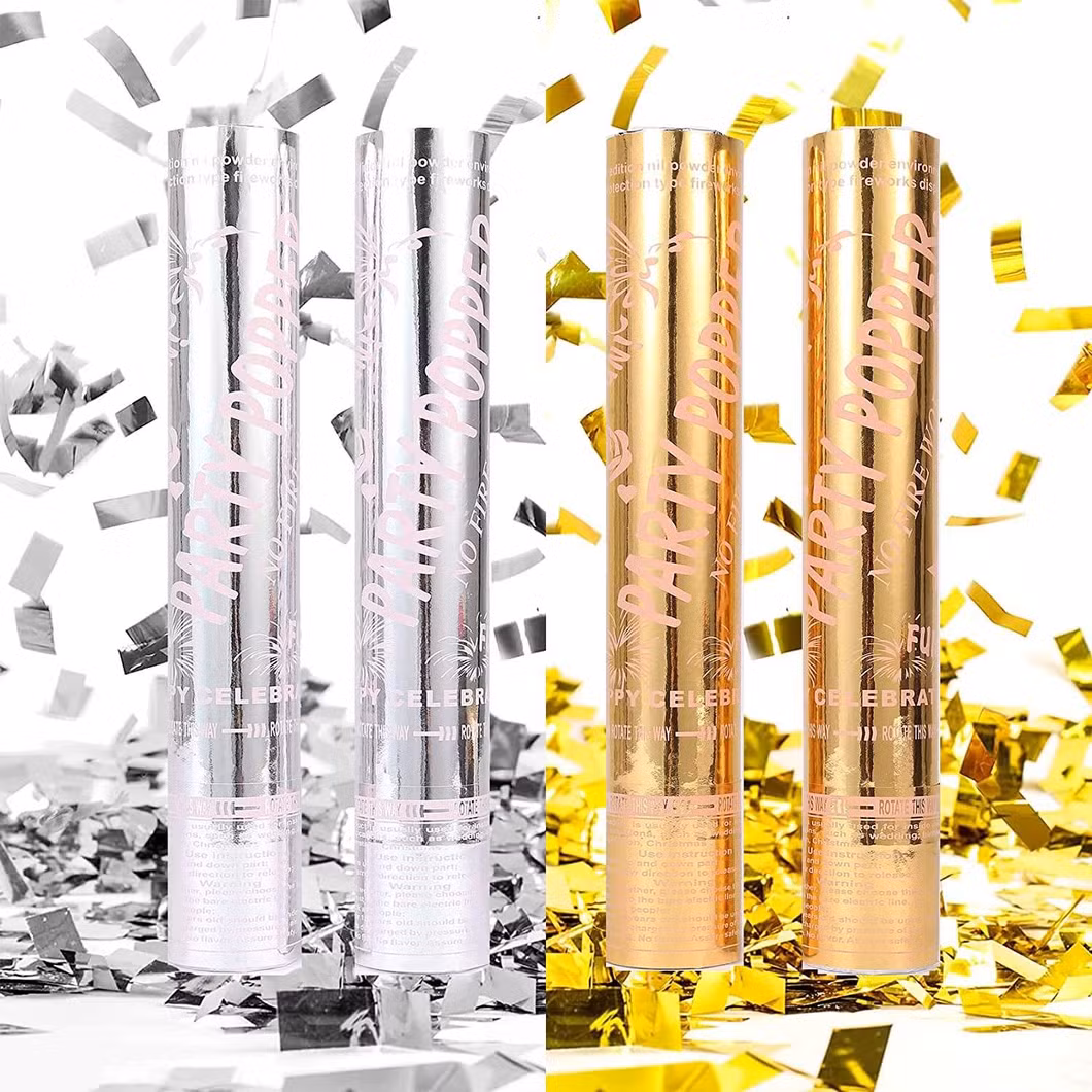 Handheld Colorful Confetti Cannons for Exciting Party Moments