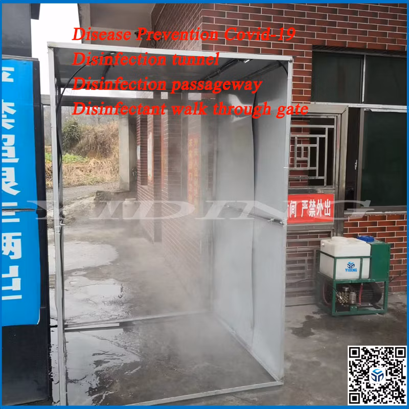 Ce Top Sale Machine for Disinfection Tunnel Disinfection Passageway Disinfectant Walk Through Gate Hospital School Hotel Restaurant Disinfection Channel