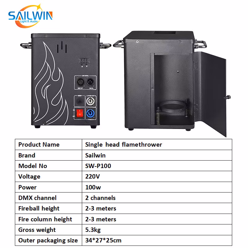 Hot Selling DMX Flame Machine Color Spray Flamethrower Fire Machine for DJ Stage Effect Party Wedding Club Bar