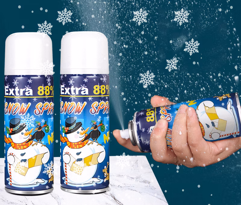 Custom Large Capacity Snow and Ice Effect 2024 Wedding Foam Spray Party Popper for New Year Graduation and Birthday Parties