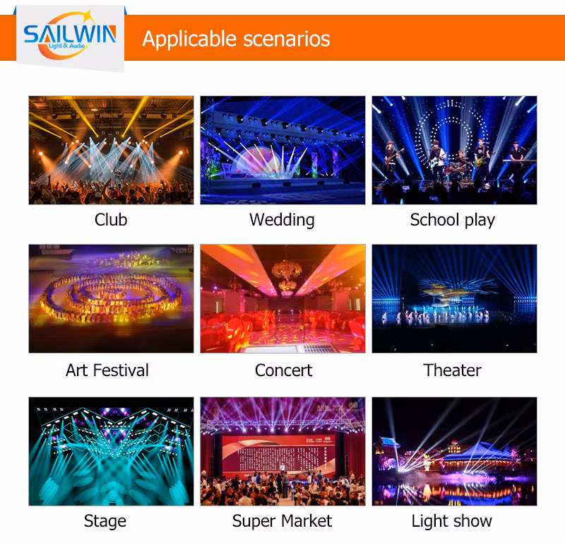 Sailwin DJ Stage Light EU Stock 18X18W Rgbaw UV DMX512 LED PAR Light