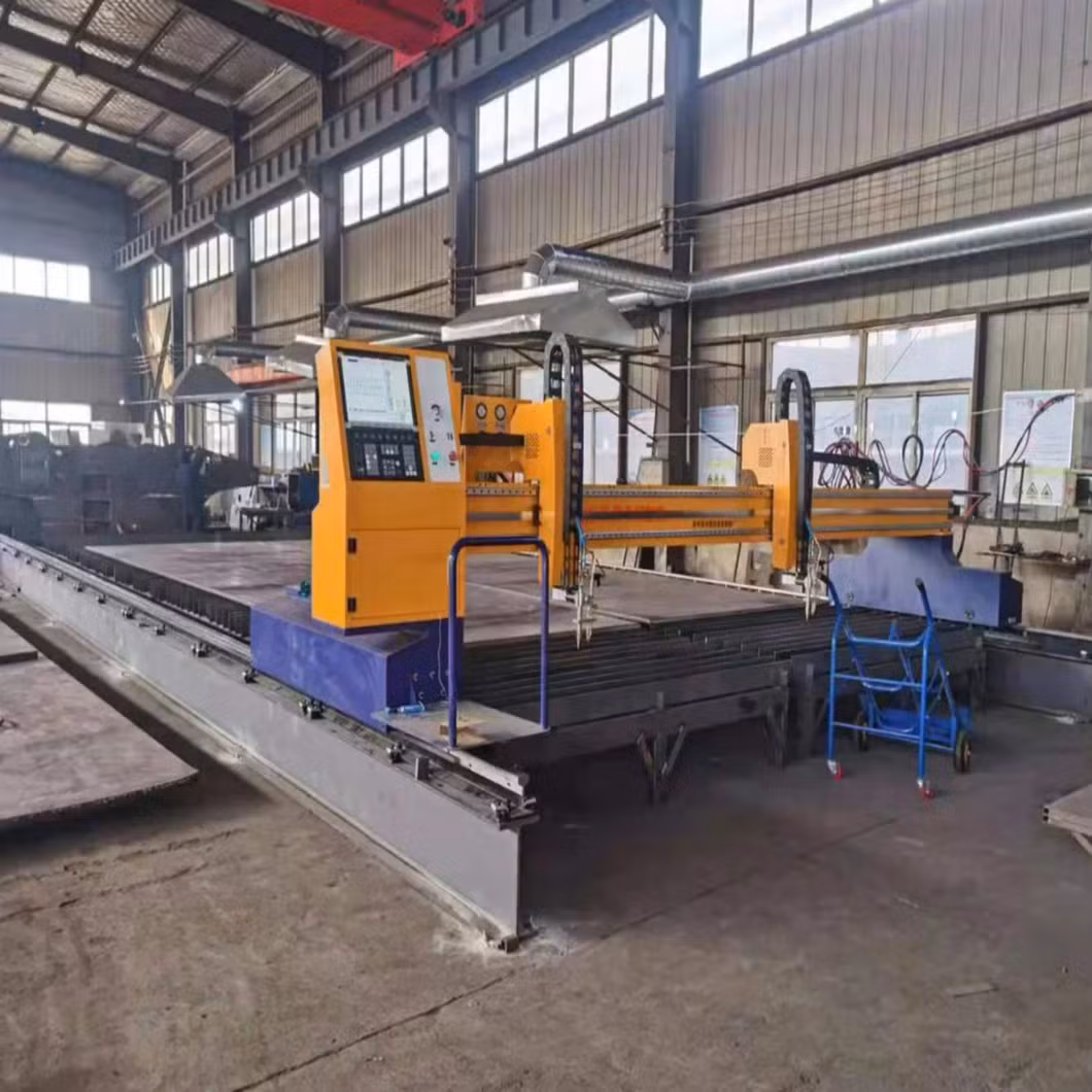 High Production Cost Efficient CNC Gantry Type Oxy Fuel Flame Fire Cutting Machine with Double Servo Motor Driver