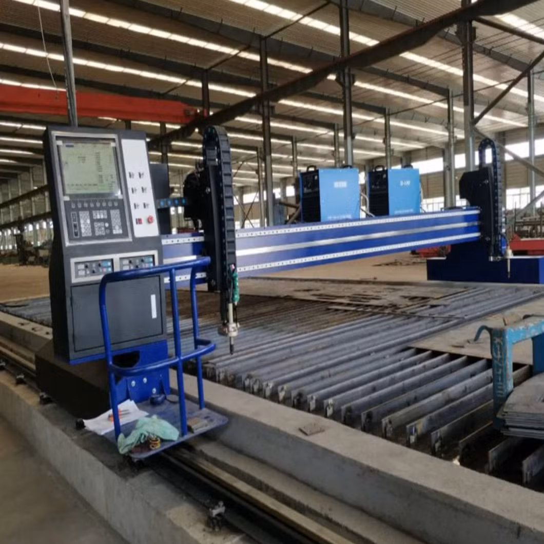High Production Cost Efficient CNC Gantry Type Oxy Fuel Flame Fire Cutting Machine with Double Servo Motor Driver
