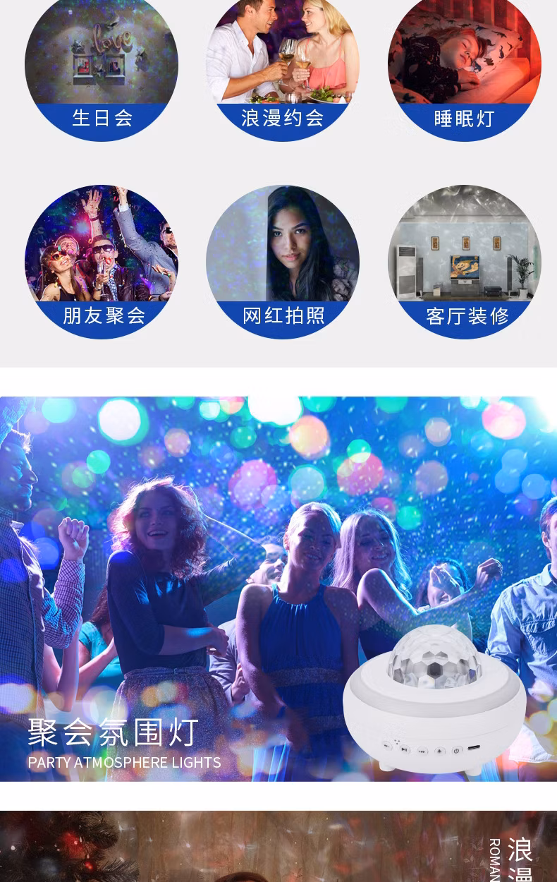 Stage Projector Sky Lights Festival Disco Used Color Change LED Stage PAR Light
