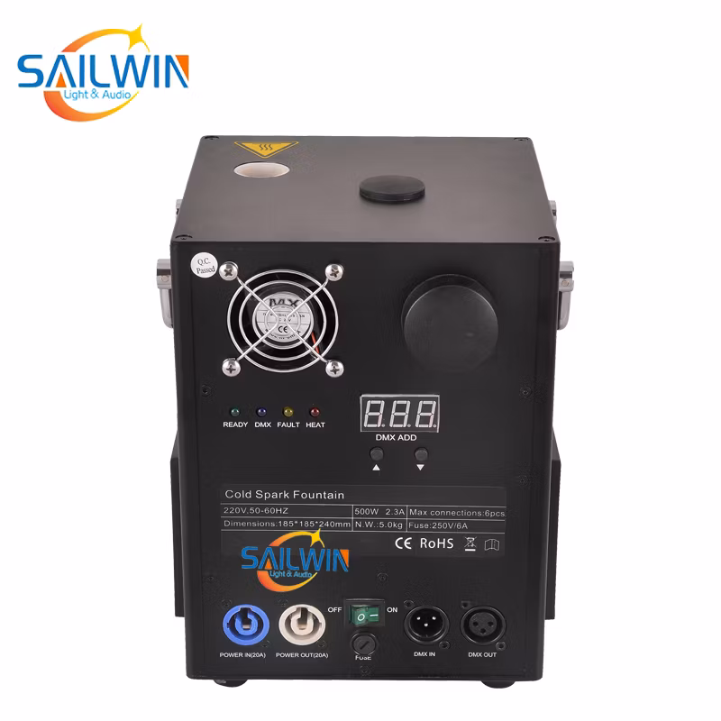 Electric DMX Spark Cold Flame Machine Stage Fireworks Effect Fountain Equipment