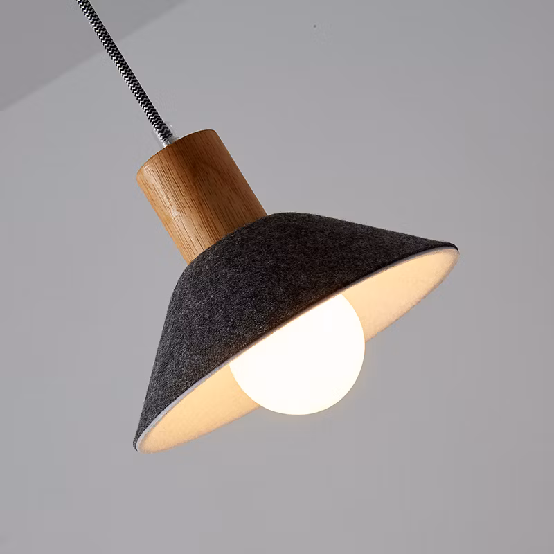 Luxury Hotel Modern Lighting Pendant Lamp Creative Design Pet Felt Circular Acoustic Light up Down Pendant Light for Office