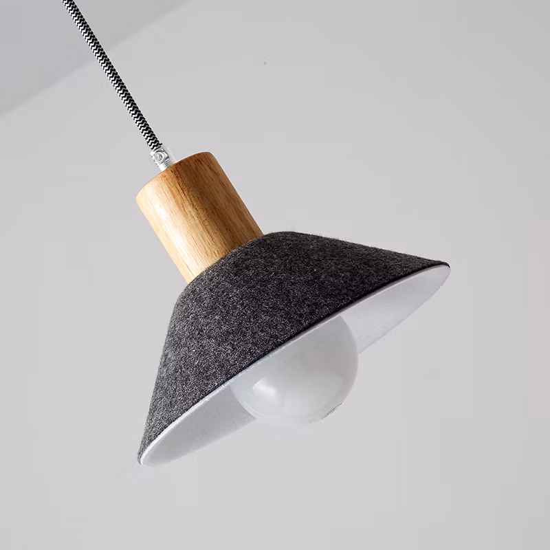 Luxury Hotel Modern Lighting Pendant Lamp Creative Design Pet Felt Circular Acoustic Light up Down Pendant Light for Office