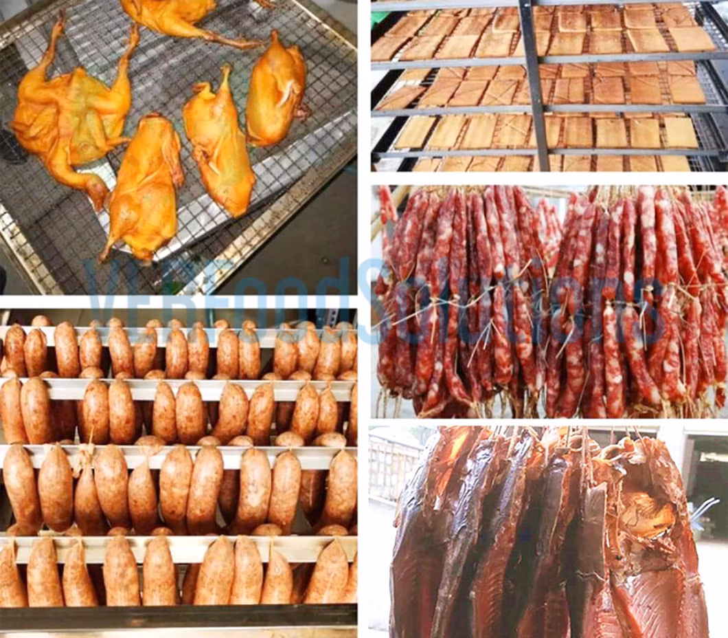 Meat Smoker Fish/Sausage/Beef Fork Smoking Oven Chicken Smokehouse Catfish Smoking Machine with Factory Price
