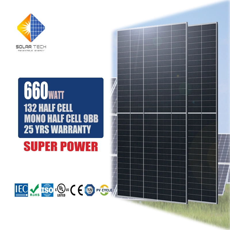 Solar Panel Jinko Trina Longi Ja 540W 545W 550W Half Cell 9bb PV Panels Sun Power Panel Monocrystalline Solar Modules with 25 Years Warranty ISO CE IEC TUV