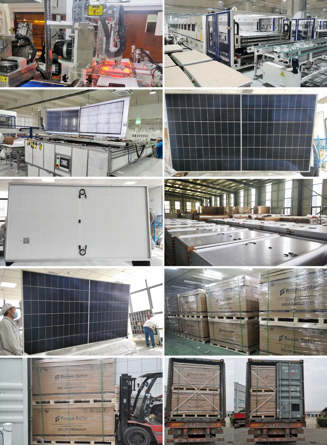 Solar System Panel 700W Solar Panels 700 Watt Rosen 210mm Mono Cell Half Cut Solar Panel 700W