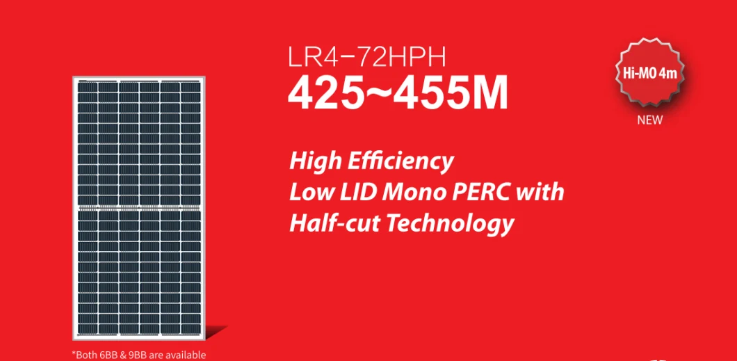 Longi/Ja/Jinko/Trina/Canadian/Risen/My Solar Mono Monocrystalline PV Poly Photovoltaic 144 Half Cells Solar Panels Prices 550 Watt 540W 545W 550W