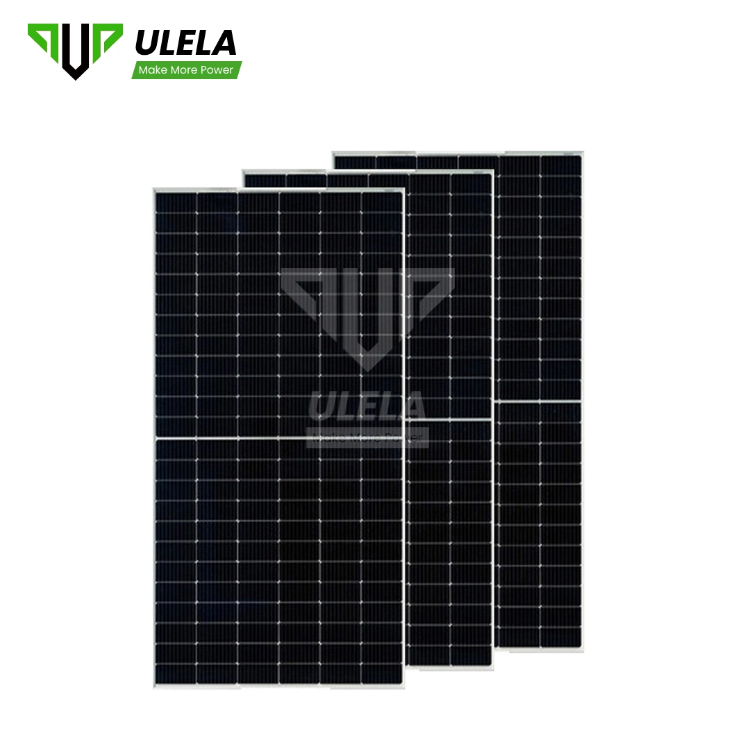 Ulela 250W Solar Panel Factory 550 Watt Monocrystalline Solar Panel China 166mm Photovoltaic Panel Black Mono Solar Panel