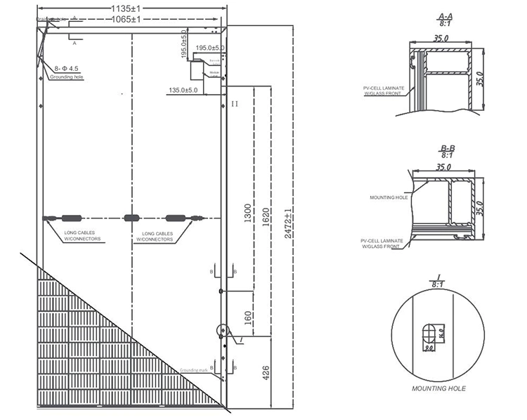 550 Watt High Efficiency Solar Modules PV Solar Panel