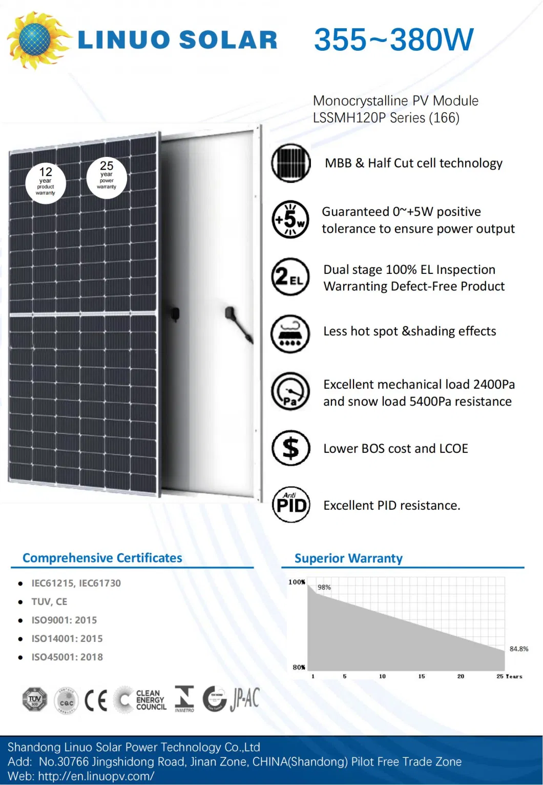 Stock Topcon PV Module Solar Panel Solar Photovoltaic Panels 430W 400W 500W 450W 550W Bifacial All Black