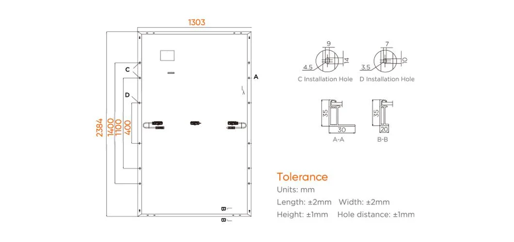 Europe Warehouse Solar Panel 700W 660W 680W Bifacial PV Pannello Solare Da Monocrystalline