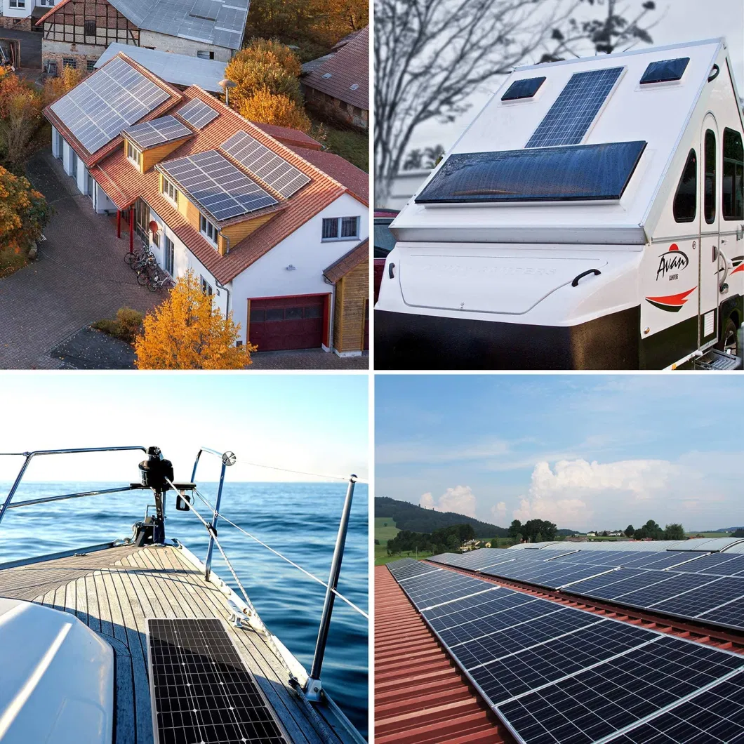 550 Watt Solar Panel for on/off-Grid Rooftop Charging Station Farm Yacht