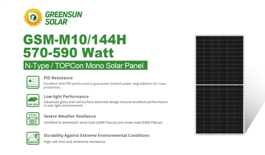 EU Stock Warehouse Solar Paneles Monocrystalline 550 Watts 570W 590W Solar Panels