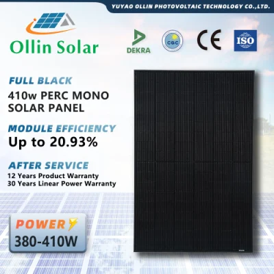 Europa se venden Mono OEM 380W 395W 400W 410W de silicio monocristalino negro Panel <a href='/solar/'>Solar</a>