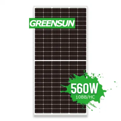 550W 560W de Greensun Panel <a href='/solar/'>Solar</a> monocristalino 182 mm de las células de energía solar fotovoltaica de 500 vatios Panel Solar de 450 vatios Panel