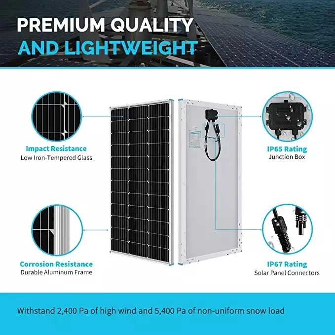 Solar Panel 350 450 Watts Half Cut A Grade Cell Custom Size N-Type Electric Square