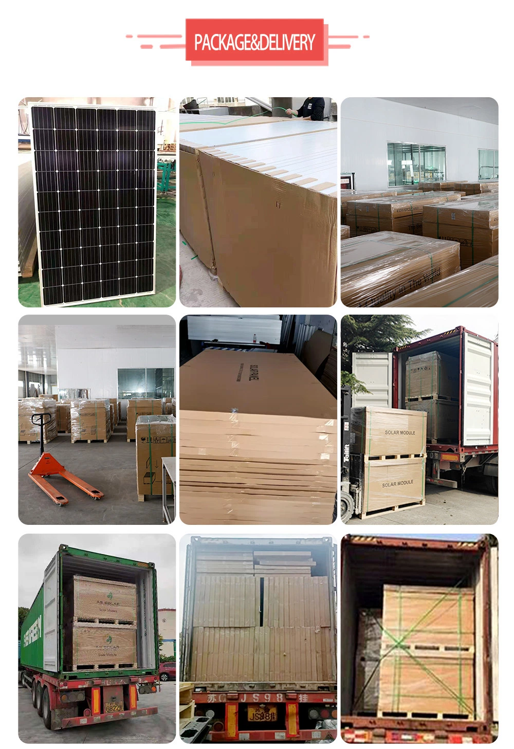 450 Watt 455W Monocrystalline Solar Panels System Factory Wholesale Trina Solar Panels