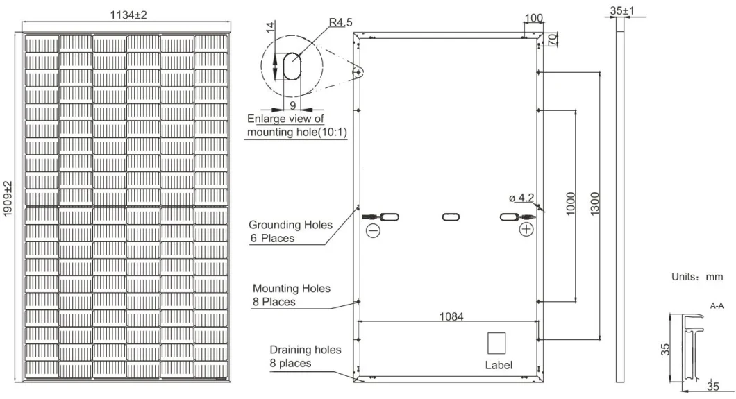 Monocrystalline Panels Solar Panel Mono Perc Half Cell 450 Watt