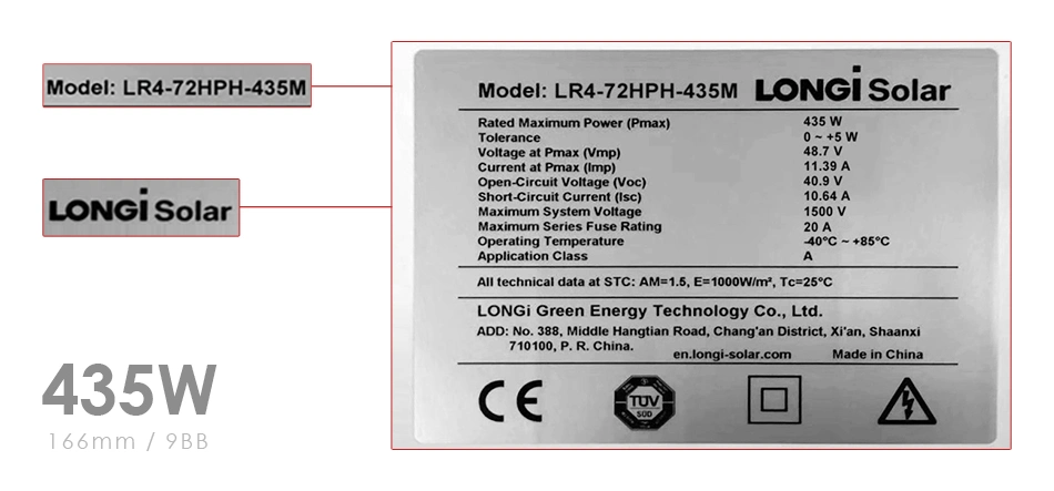 Longi N Type Solar Panel 500W 545W 550W 600W 550 Watt Bi Facial Solar PV Module Manufacturer