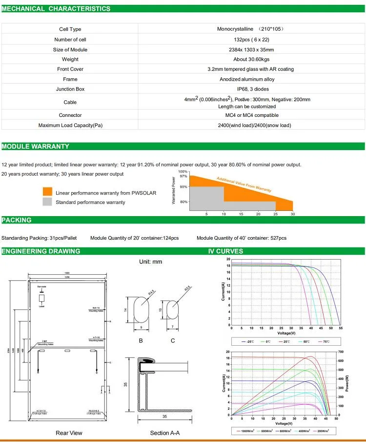 Trina Solar Panels 670W Trina Vertex Module 700 Watt Half Cell Monocrystalline Solar Panel PV Module