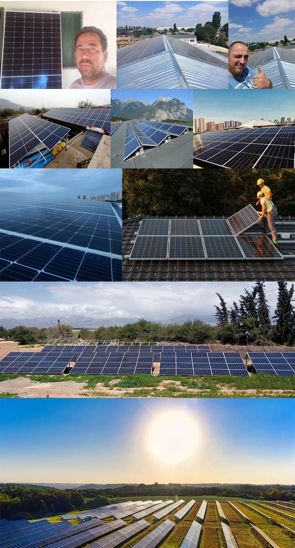 Home Use 500W 550W 560W 700W 1000W Solar Power Panel for Home