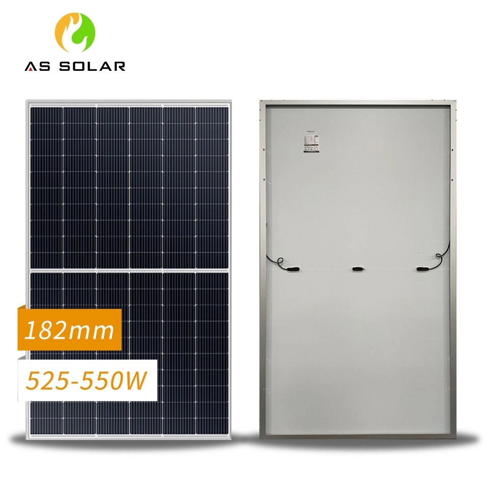 Solar Panel 525 530 540 550 Watt Mono Bifacial Half Cut Solar Panel High Quality and Home Solar Power System for Cheap Price