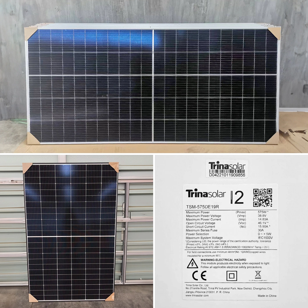 Trina Monocrystalline Solar Panel 425W 430W 435W 440W 450W 450 Watts Half Cut Mono PV Modules