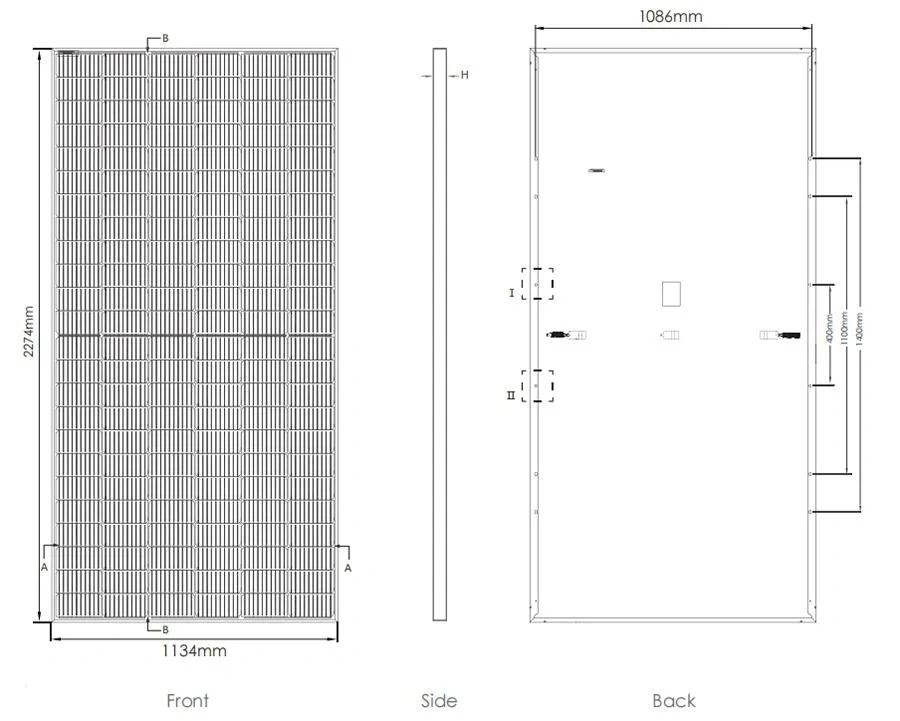 Jinko 530W 535W 540W 545W 550W Watt Mono Solar Panel 450 Watt Monocrystalline