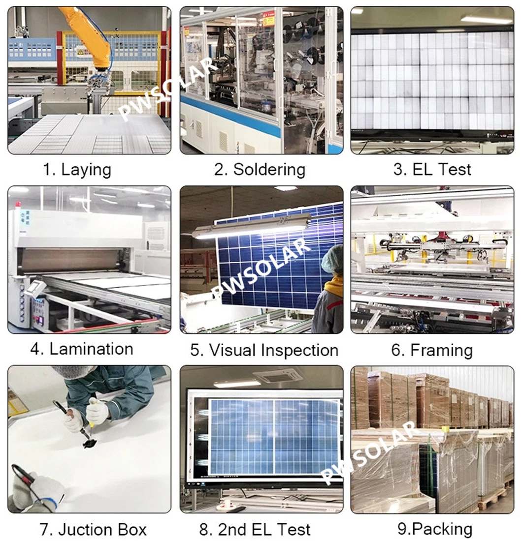 High Quality Solar Cell Panels 400W 425 Watt 450 Watt Mono Double Glass PV Module, Rooftop Solar Panel Installation