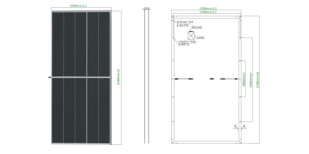 Greensun Super Power 500W 520W 530W 550 Watt Cell Cheap Solar Panel