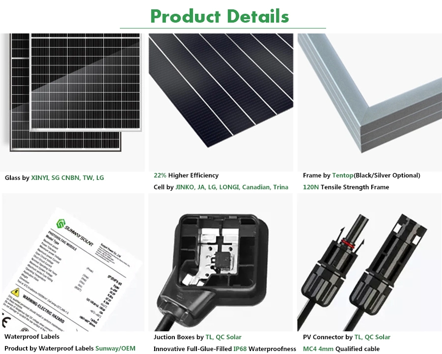 Jinko Tiger 550 580 625W 78hl4 Wholesale Poly PV Fold Flexible Black Monocrystalline Polycrystalline Photovoltaic Module Mono Solar Sun Energy Power Cell Panel
