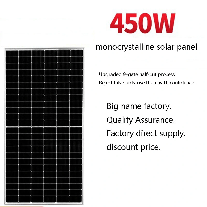 High Effiency 450W Monocrystalline Solar Photovoltaic Panel Set Solar PV Panels Best Wholesales
