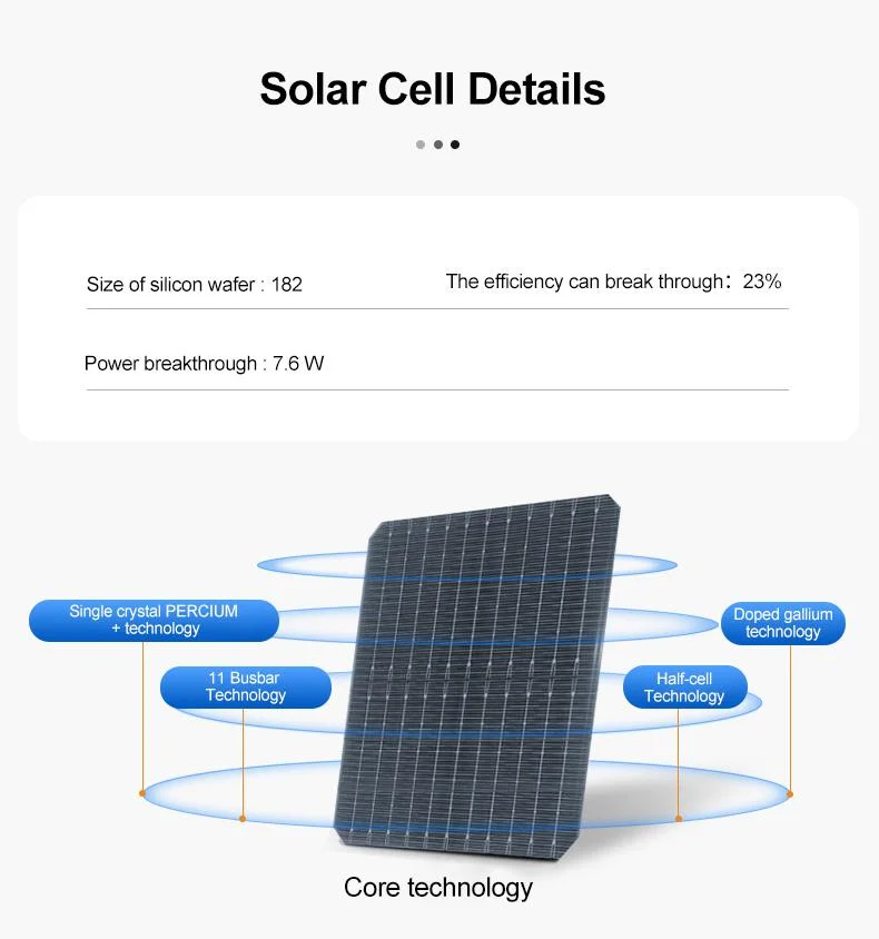 Solar Panel 550 Watt Mono Solar Panels 540W 550W Photovoltaic Panel