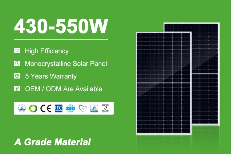 Wholesale Factory Best 200watt 150W 600W 550W 500W 400W 100W 450W Mono Monocrystalline Poly Frame Photovoltaic PV Solar Power Panel Plate Price Kit for Home