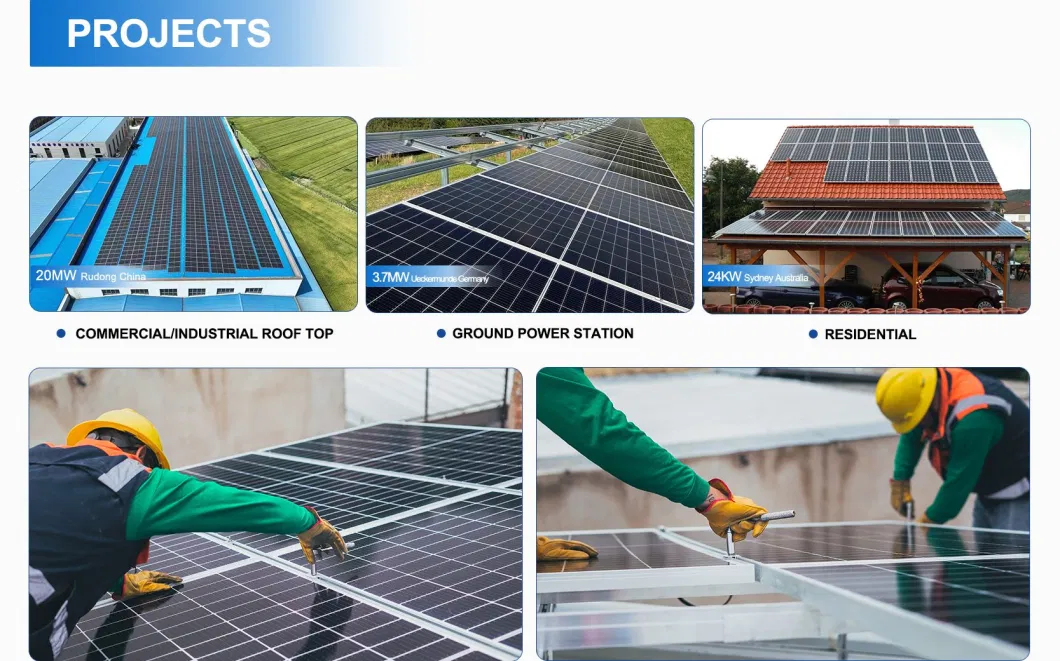 Solar Energy Placa 500W 540W 550W 555W Better PV Solar Panels Price Photovoltaic Panneau Solaire Wholesale Photovoltaic Module Solar Product Cost System