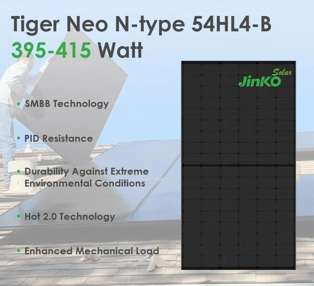 China Manufacturer Jinko Tiger PRO Bifacial 390W 400W 450W 460W 500W 535W 540W 545W 540 550 Watt 700 W 600W 700W Solar Panel