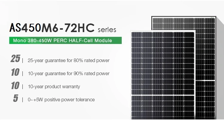 Alicosolar Monocrystalline 450W-480W Solar Panel Stock Warehouse for Solar Energy System