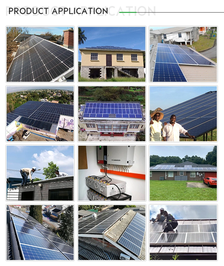700W Biggest Power 25 Years Warranty Half Cell PV Solar Power System Monocrystalline Solar Panel Together with Solar Battery Bank TUV CE ISO IEC