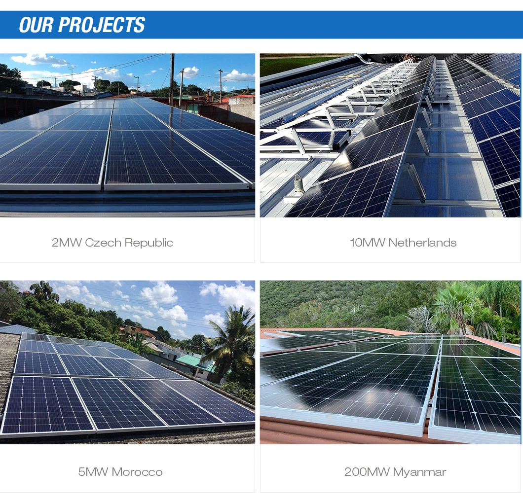 Hot Sale Monocrystalline Solar Power 500W 550W 600W 700W Solar Panels High Quality with 25 Years Warranty