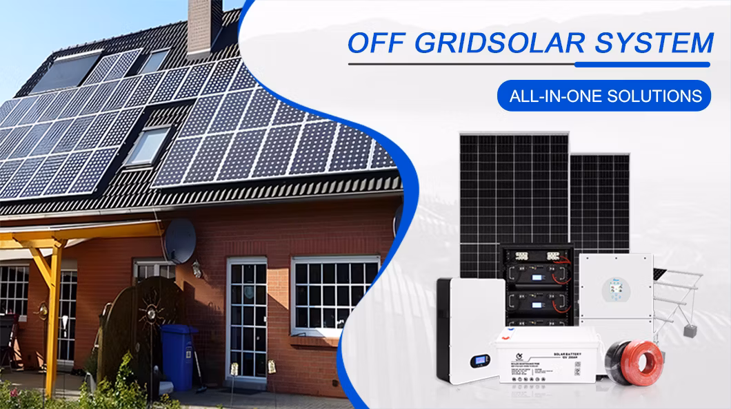 Complete Smart Solar Set Solar Panel Power System Kit 50kw PV off Grid Roof Home Energy System