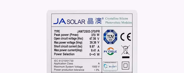 in Stock Fast Delivery Ja 545W Single Glass Solar Panels Solar Energy System