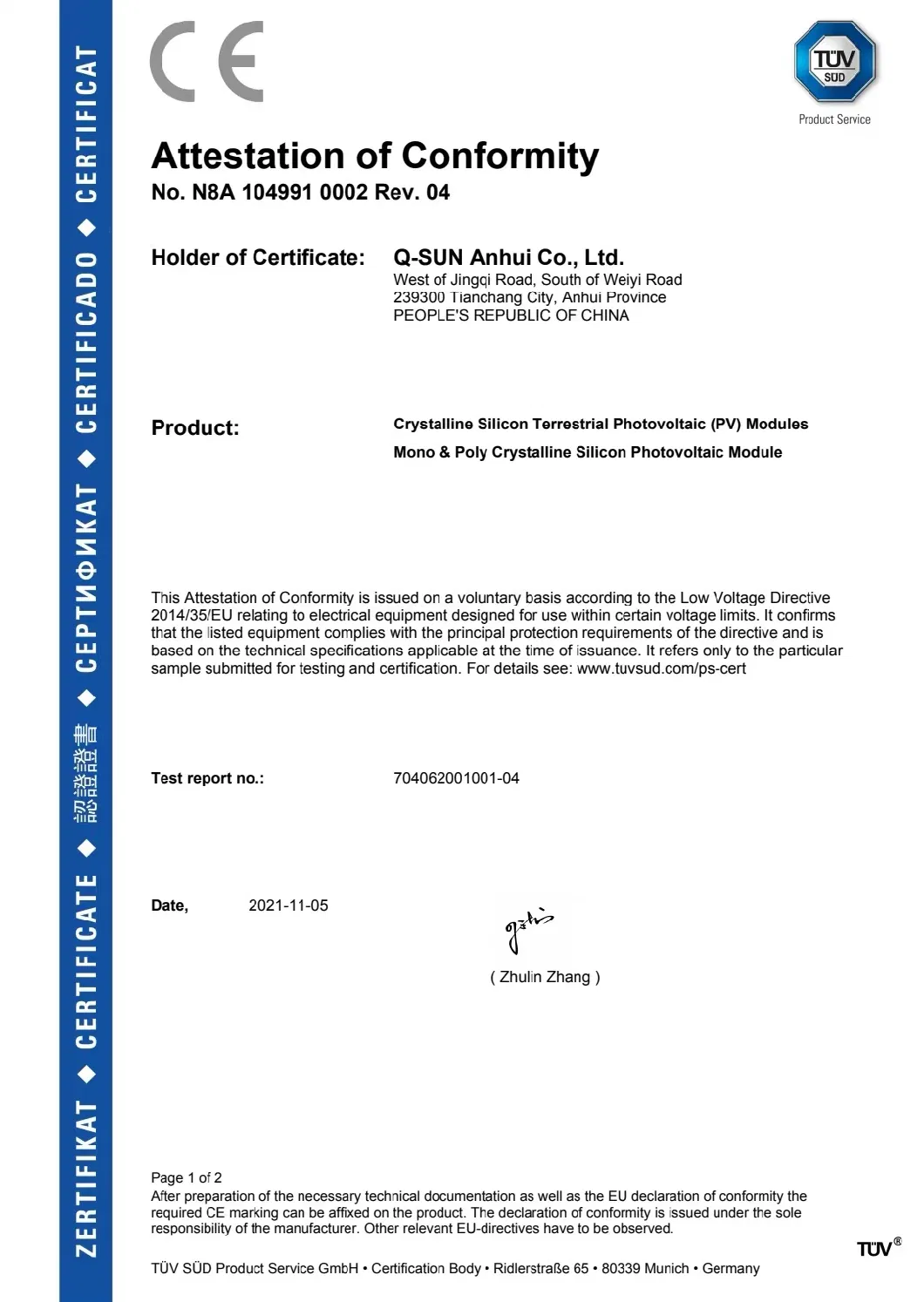 Photovoltaic Soler Panel Solar Panel 450 Watts Pay off