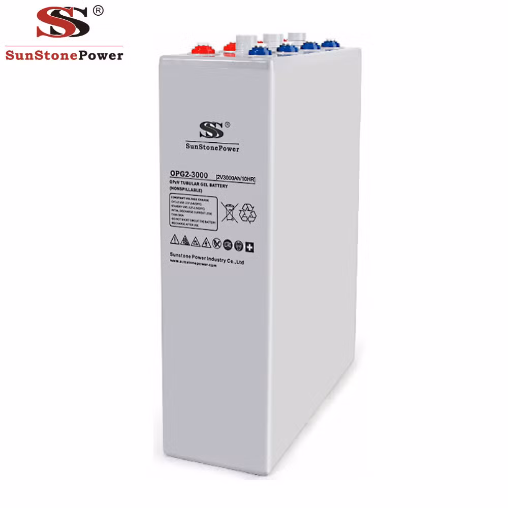 2V 1200ah Deep Cycle Gel Opzv Battery for Solar Energy Systems